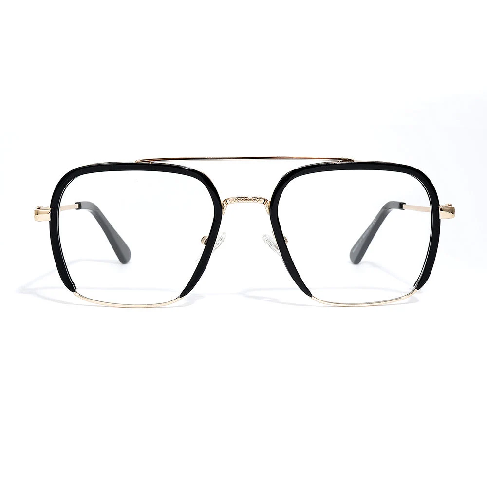 Yeetian YETO-207 Assorted Mix Acetato Metal Double Bridge Aviation Fashion Glasses Optical Frames