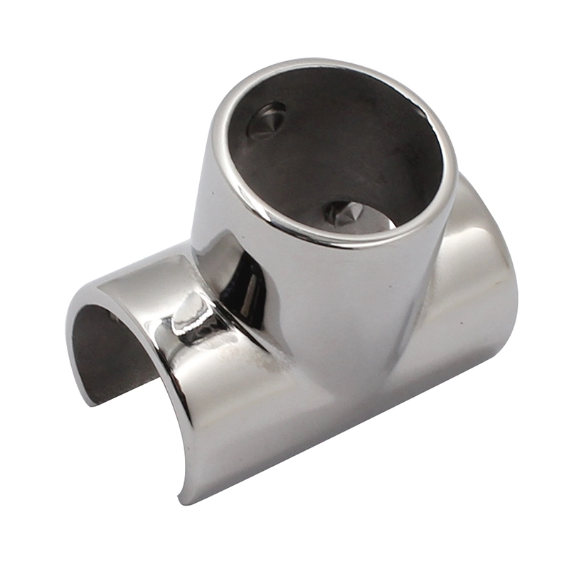 Cast Boat Hand Rail Fitting Tube Pipe Connector Tee Joint for Boat