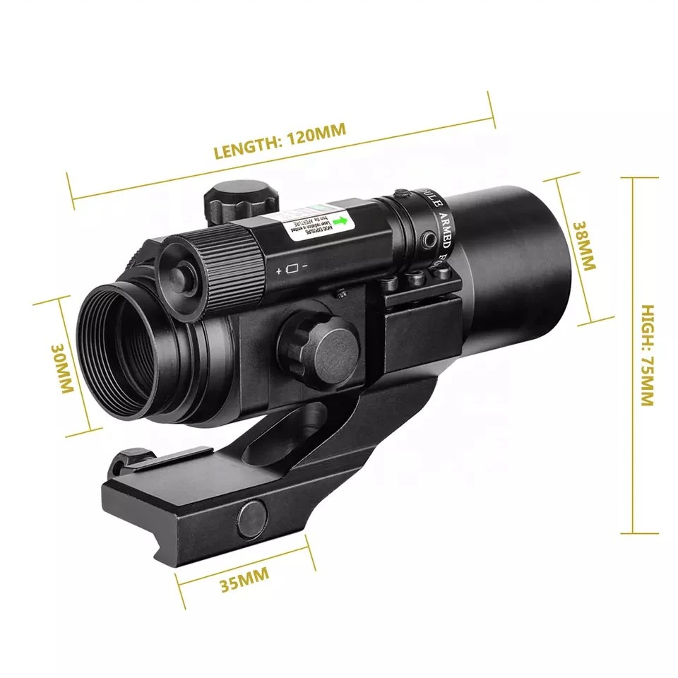 Sipna Optics Tactical Scopes Red Green DOT Aiming Sight with Reflex Red DOT Scope for 20mm Mount