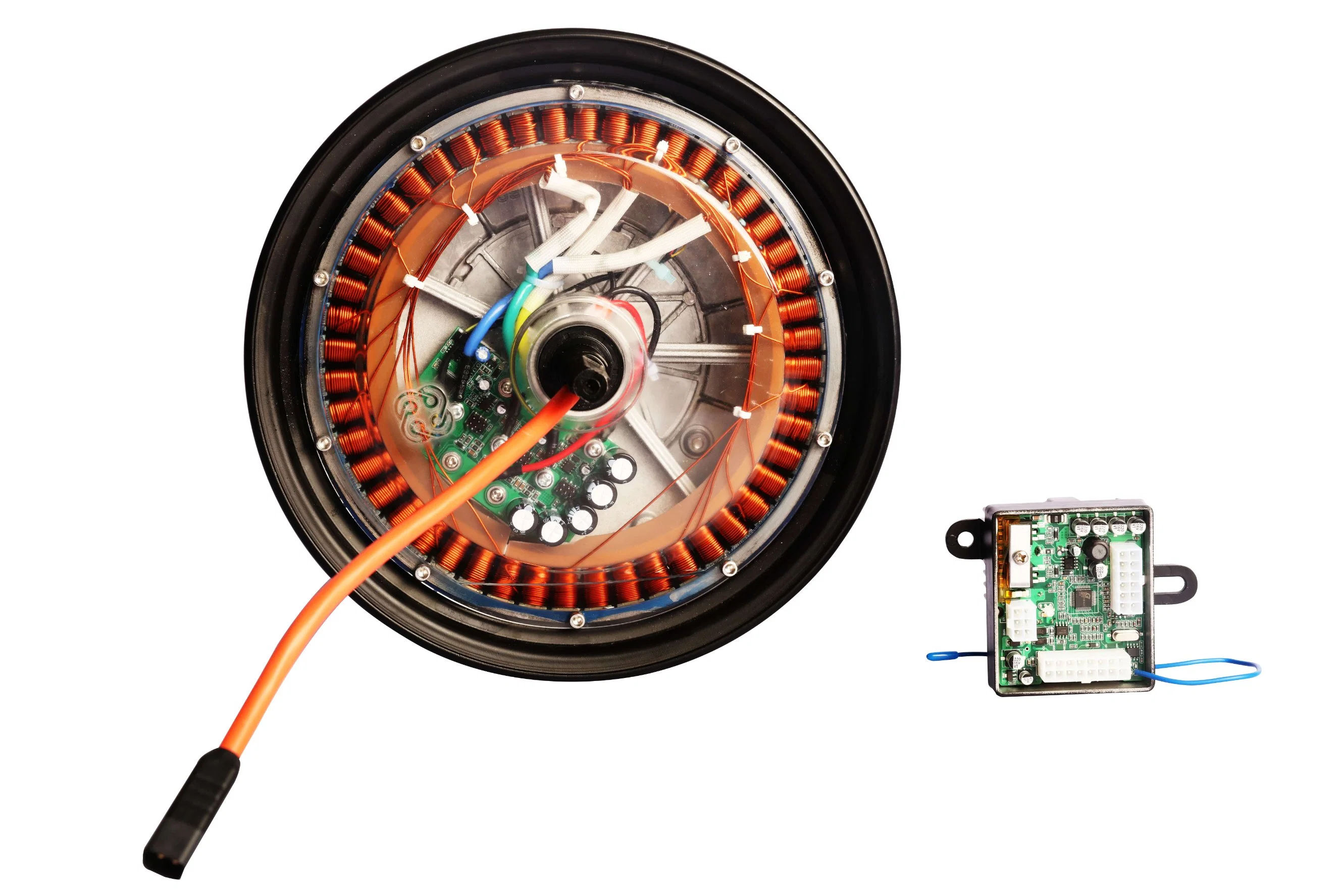 El último diseño en 2022, el motor que integra el convertidor, controlador, motor, dispositivo antirrobo y línea principal