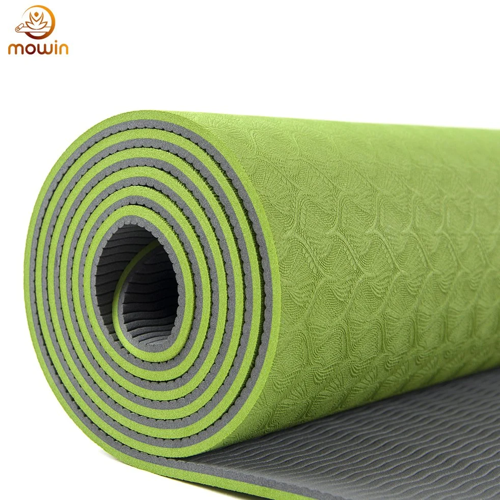 Fitness Anti Rutsch Matte Yoga TPE Matte TPE 6mm 8mm 10mm, Großhandel/Lieferant rutschfest gedruckt umweltfreundliche TPE Yoga Matte