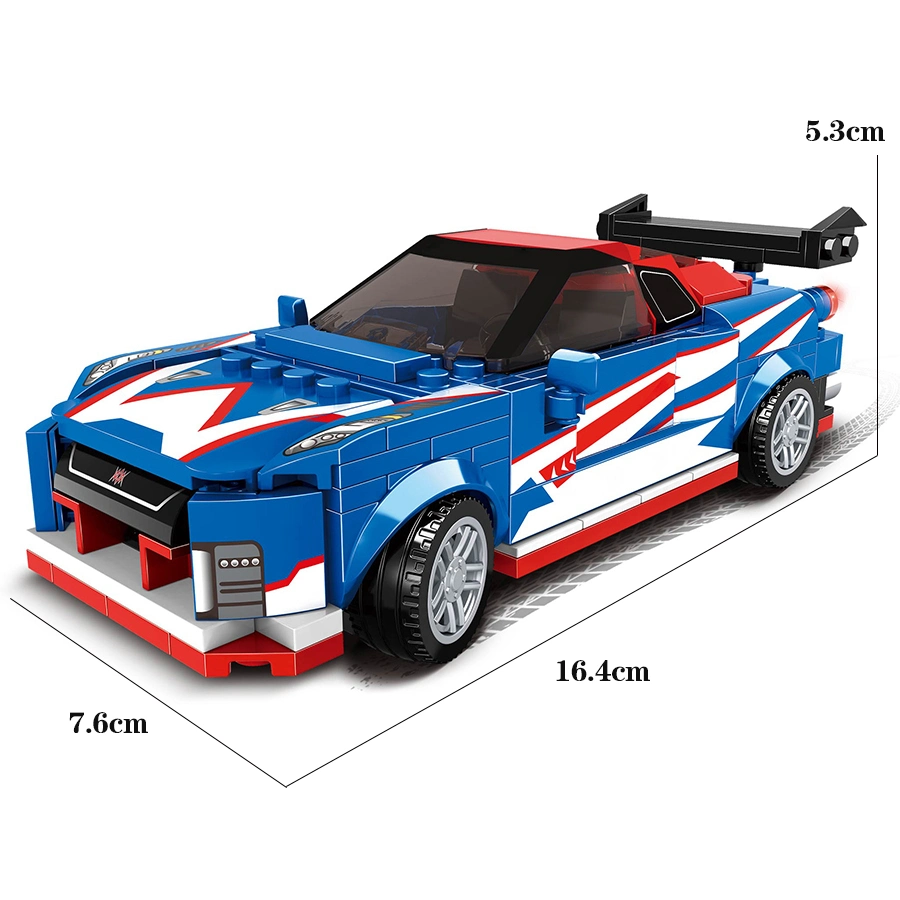 Woma Toys Factory Wholesale/Supplier Customize Plastic Manufacturers Boy Sports Car Kit Car Model DIY Game Building Blocks Racing Car Small Particle Brick Supercar Set