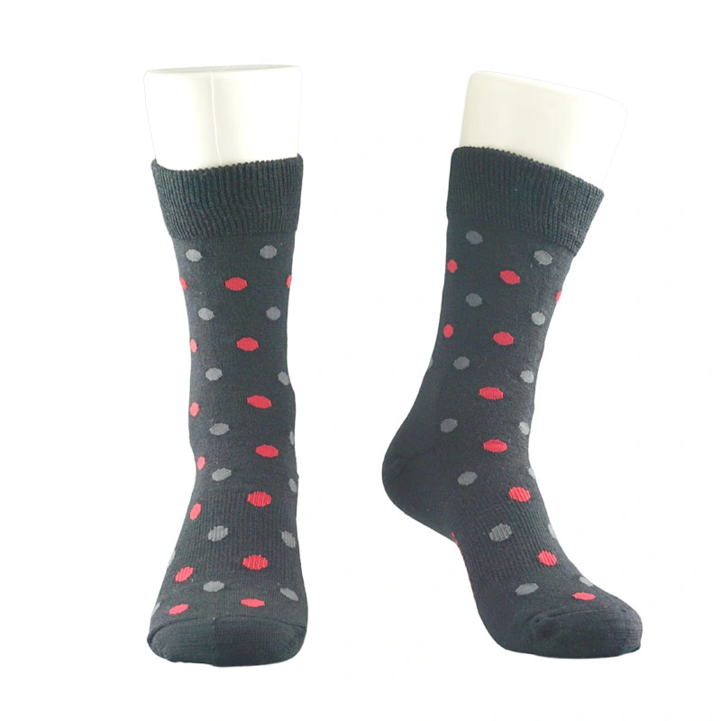 171170sk- Diabetes Warm DOT Pattern Crew Women Socks 3-Pack