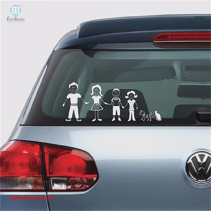 I Love My Family Car Decorative Decal Sticker