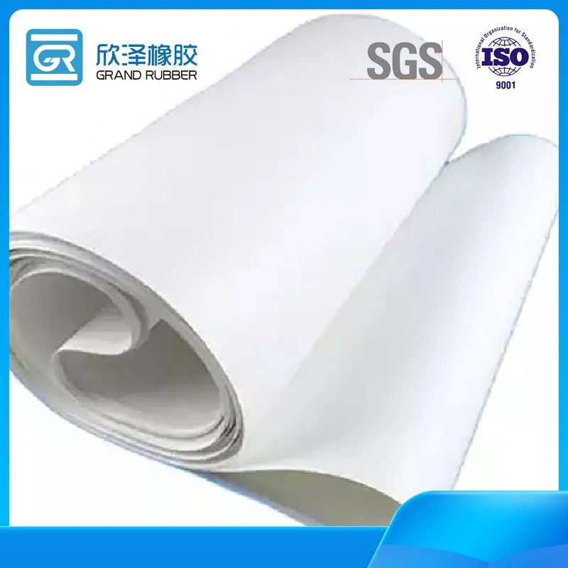 Customized Oil-Resistant White Flat Conveyor Belt