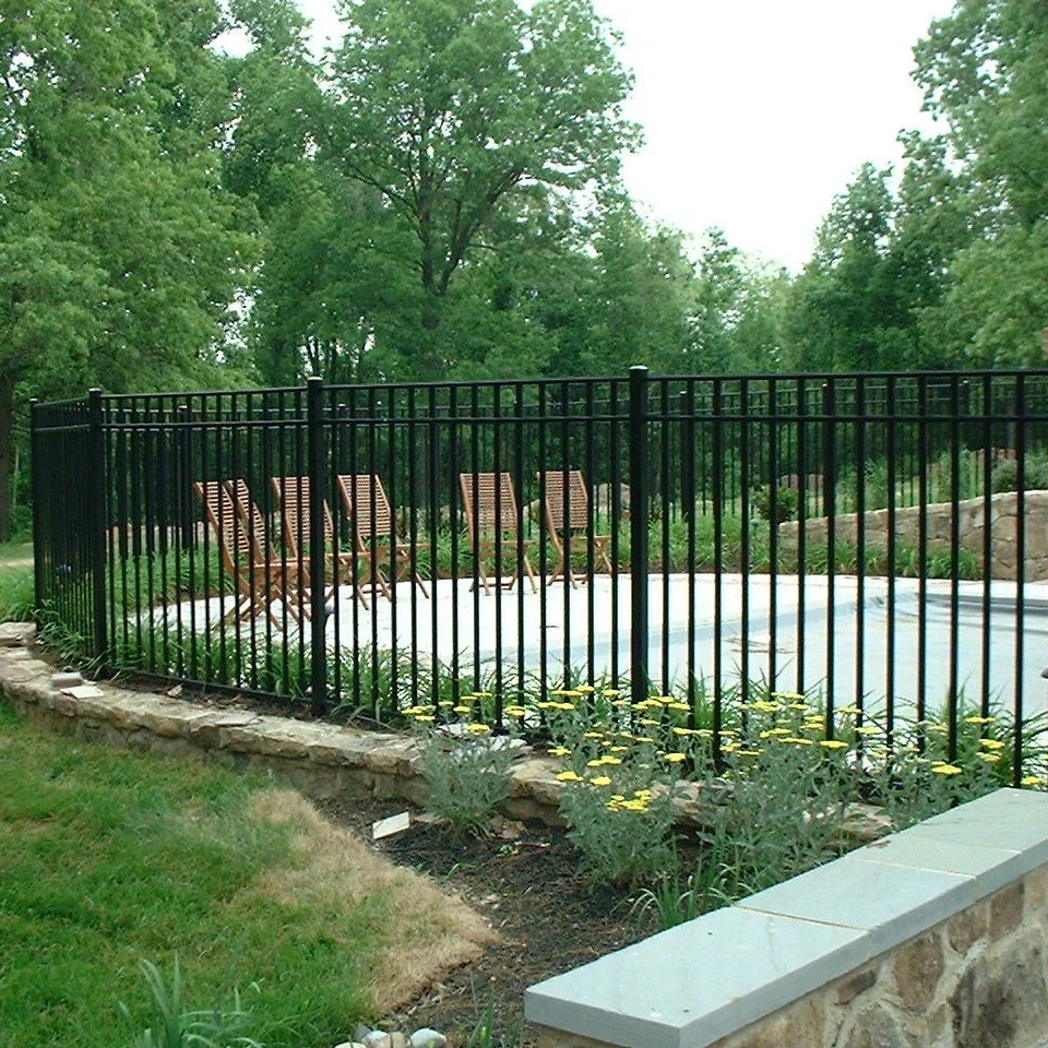 Aluminum Vertical Blade Fence Australia Type Modern Polished Fencing