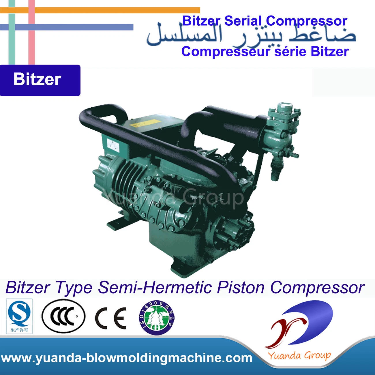 4cc-9,2 Semi-Hermetic Refrigeration Compressor Kältemittel Compressor for Commercial Refrigeration Condensor Einheit