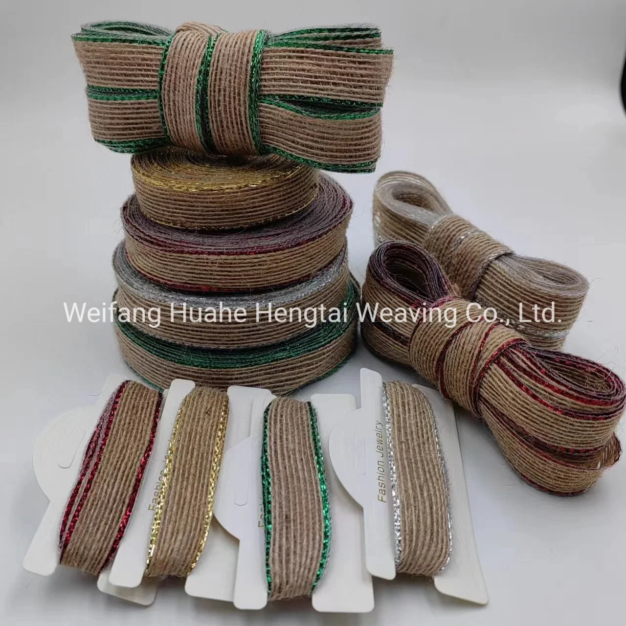 Wholesale/Supplier Colorful Edge Fishing Line Jute Ribbon Ethnic Style Clothing Accessories