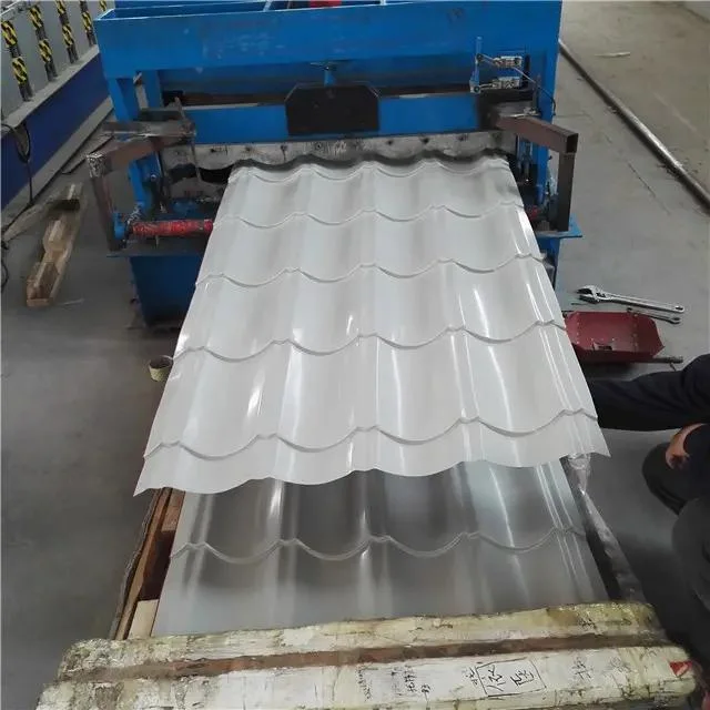 White and Silver Color Zinc Coating Color Decorative Roofing Sheet