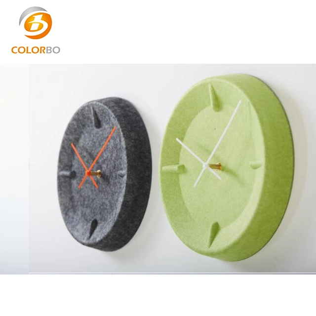 Modern Simple Acoustic Panel Polyester Fiber Wall Clock