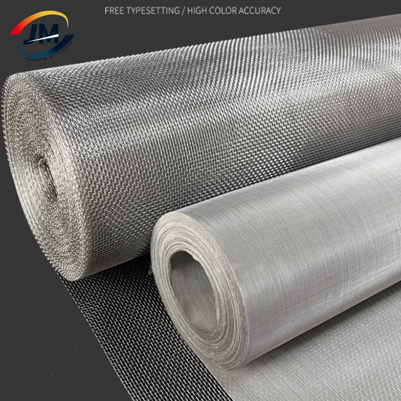 Exporting Quality 200 300 Micron Stainless Steel Ss 304 316 316L 904L 310S Stainless Steel Woven Wire Mesh Cloth