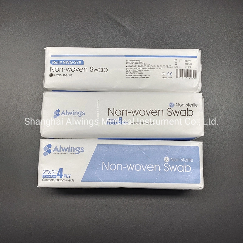 Medical Instruments Dental Disposable Non Woven Gauze Swab