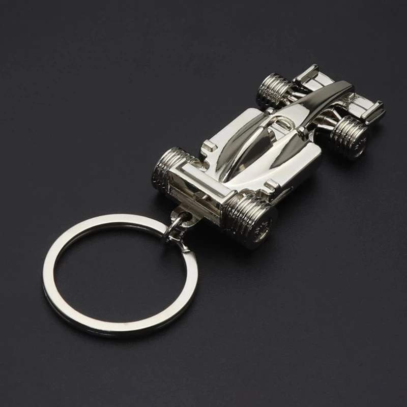 Großhandel/Lieferant F1 Spielzeug Edelstahl 3D Custom Car Key Chain Metall Handwerk Hot Verkauf Souvenir Geschenk Schlüsselanhänger