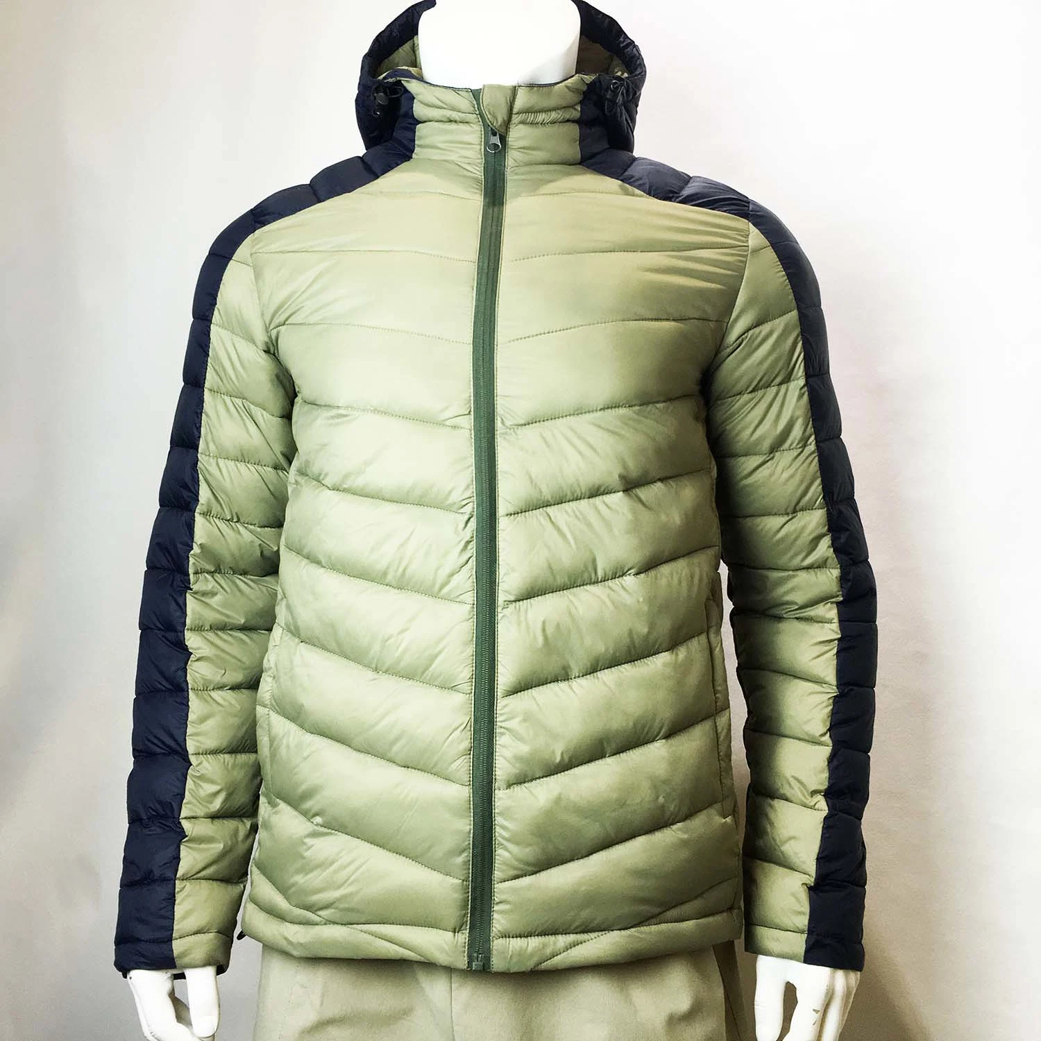 Winter Men's Nylon Fashion Padding Keep Warm Filling Jacket Fake Down Jacket