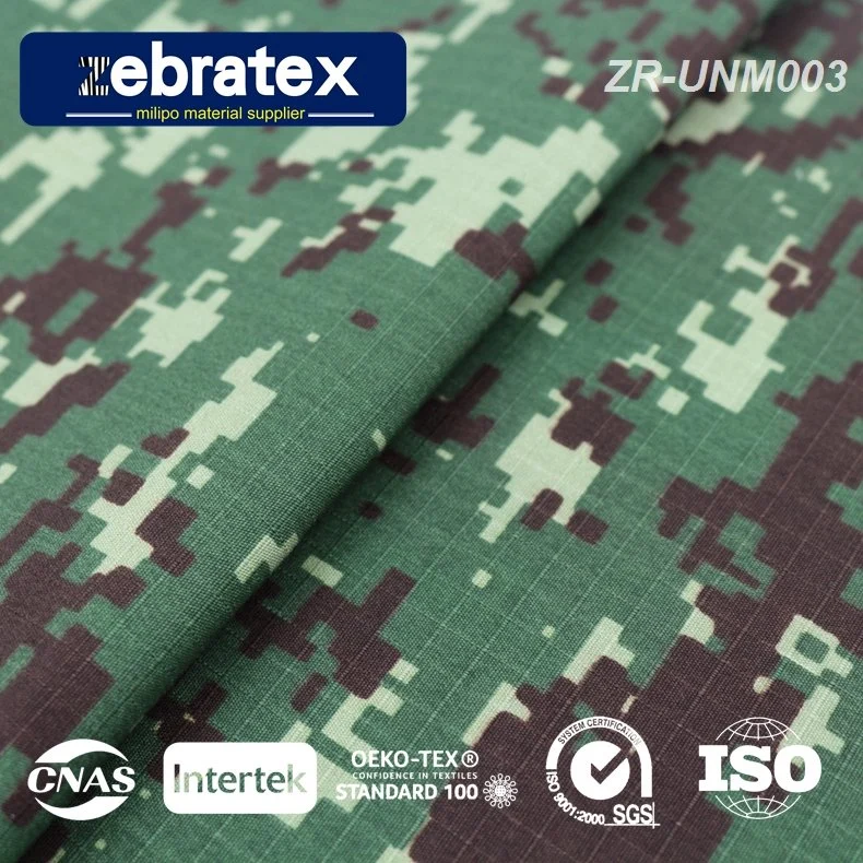 Materiales de tela de camuflaje militar ripstop