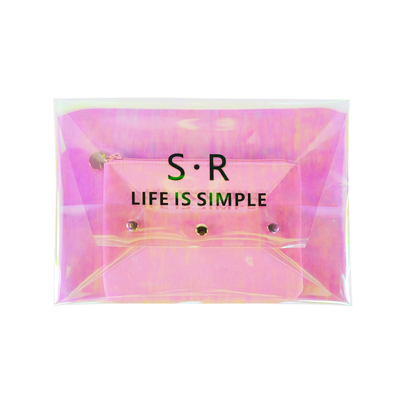 Wholesale/Supplier Fashion Holographic PVC Laser Clear Makeup Bag Manufacturer Travel Cosmetic Bags&Cases