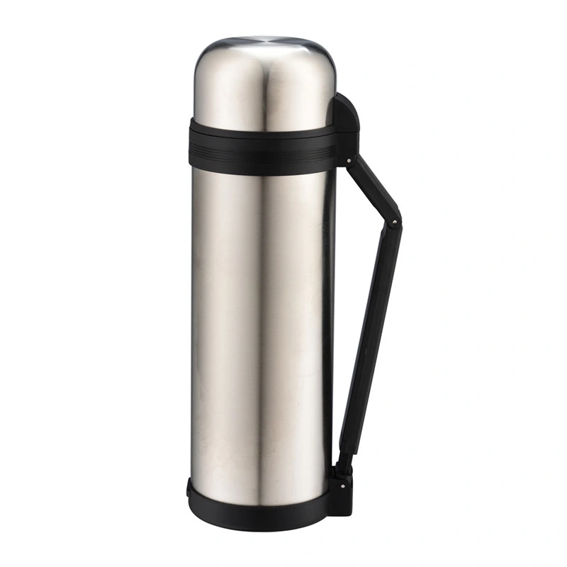 Stainless Steel Vacuum Travel Coffee Pot with Strap