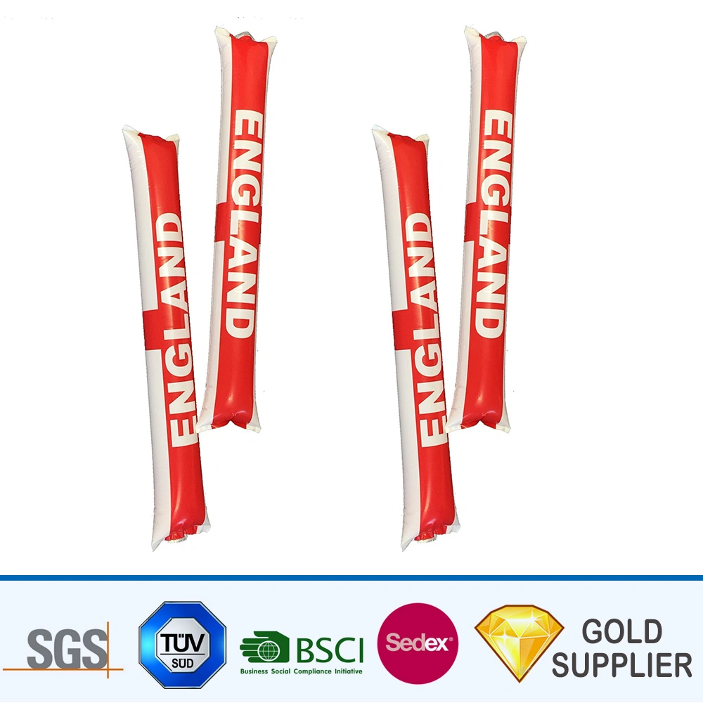 Wholesale/Supplier Cheap Custom Promotional Colorful Printing Bang Bang Sticks 80cm Solid Inflatable Air Cheering Balloon Stick Clappers for Events