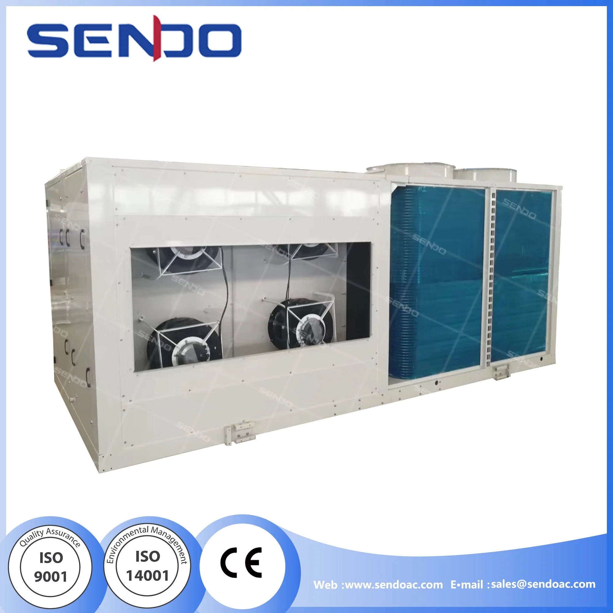 Industrial Rooftop Packaged Unit Central Air Conditioners with Ebm Ec Plug Fans