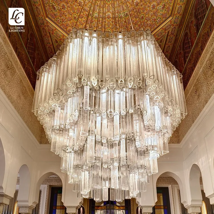 Indoor Decoration for Hotel Lobby Hall Custom Large Project Luxury LED Chandelier Lighting