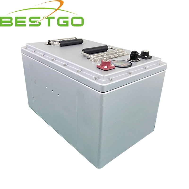 Aluminum Case 48V 100ah Lithium EV Power Battery with Bluetooth Function LiFePO4 Battery Pack Built in Daly Smart BMS