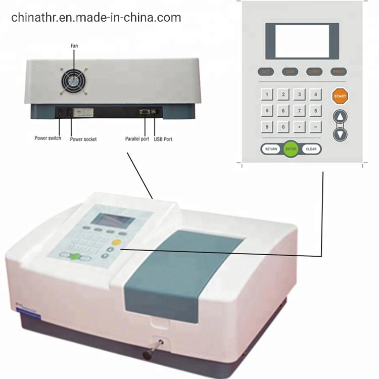 Visible Semi Automatic Spectrophotometer 1.8nm UV Chemetrics Biochemistry Spectrophotometer