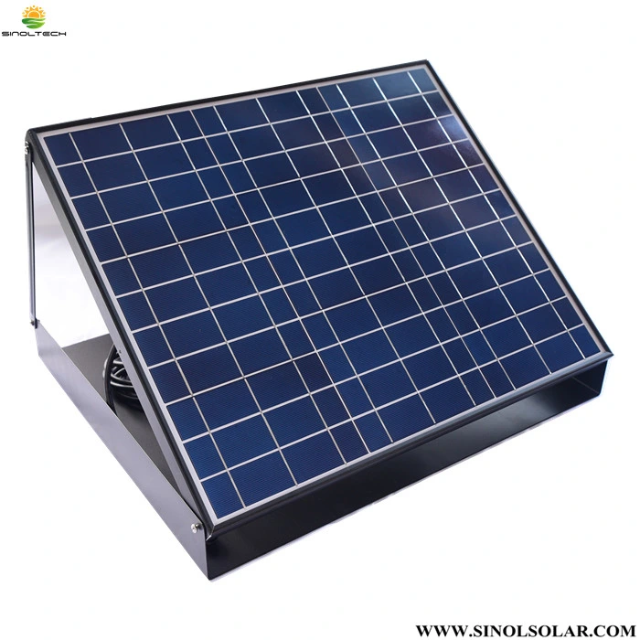 14 Inch 40W Solar Powered Roof Mount Exhaust Fan for Greenhouse (SN2016029)