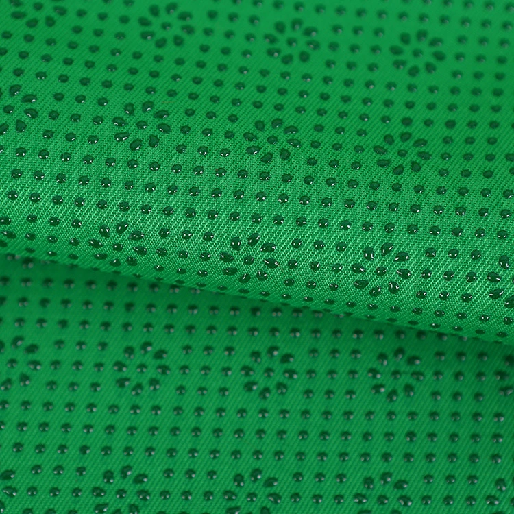 Gabardine Silicone Drop Printed Plastic Anti Slip Fabric para Colchão Antiderrapante.