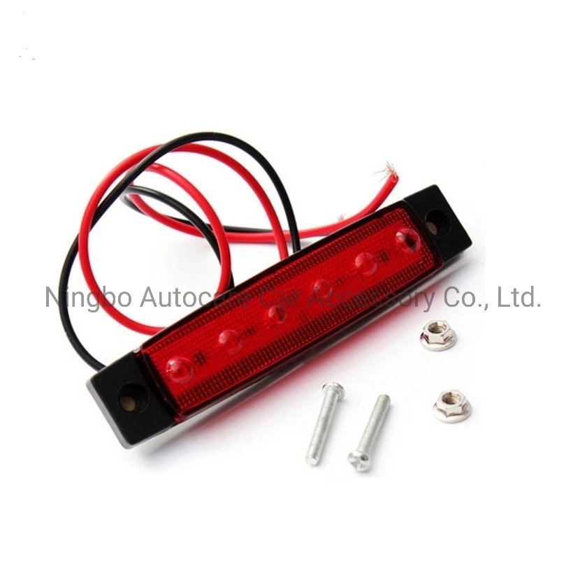 High quality/High cost performance , Low Price and Small Weight 6LED Side Light 12V/24V/10-30V Truck Tail Light