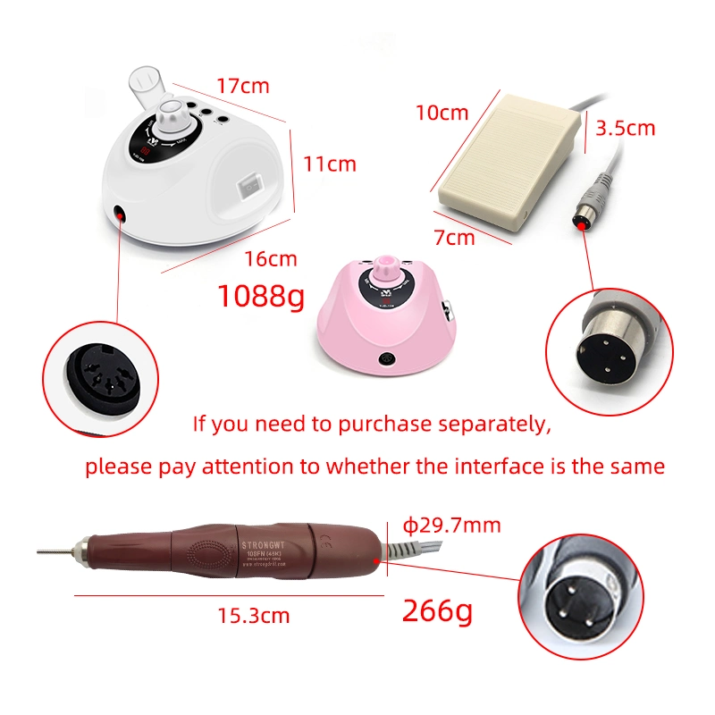 Nail Care Equipment 45000rpm Electric Manicure Drill Machine Nail Art Tool Professional Pedicure Kit Nail Drill Equipment