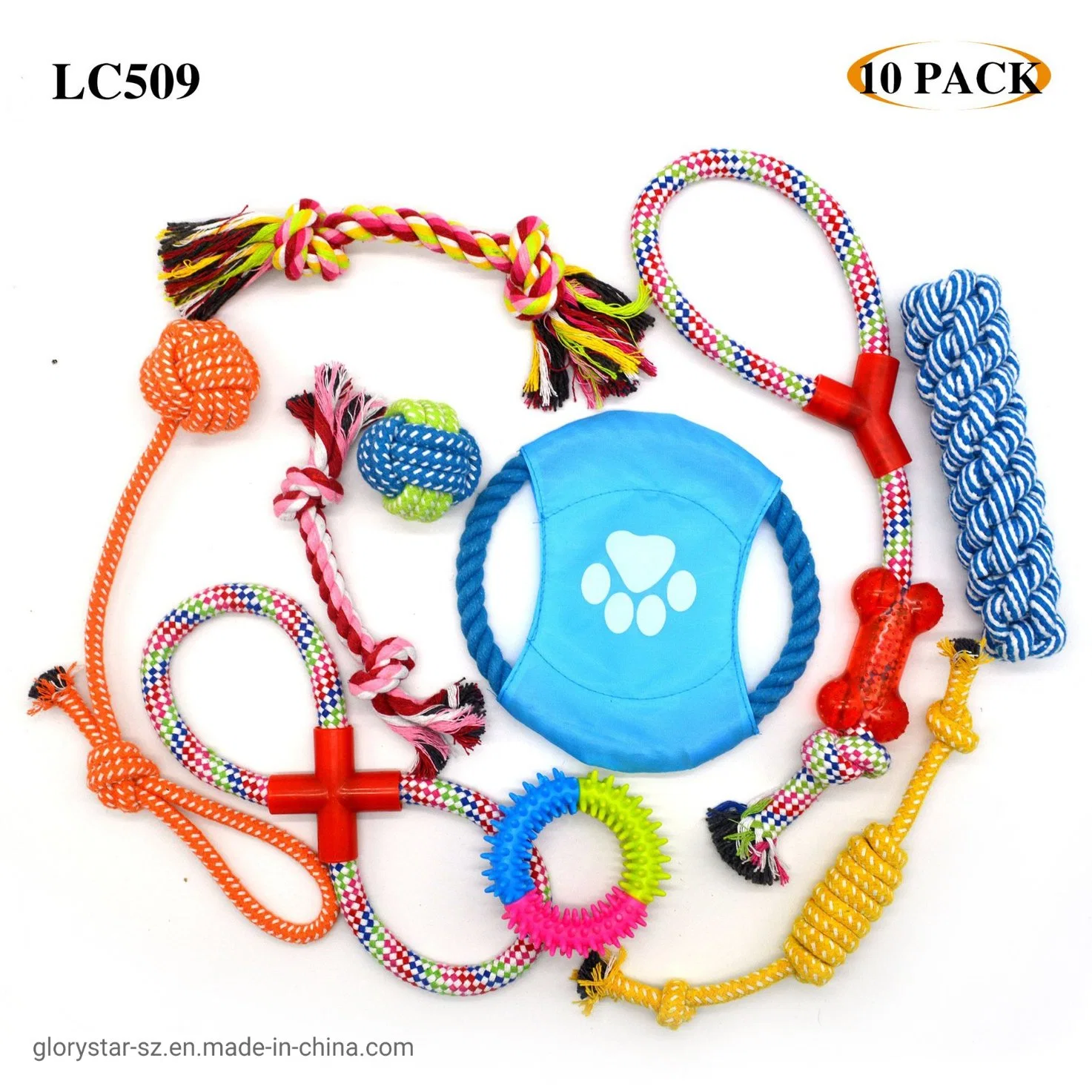 Puppy and Small Dog Pet Teething Squeaky Chew Toys Pack