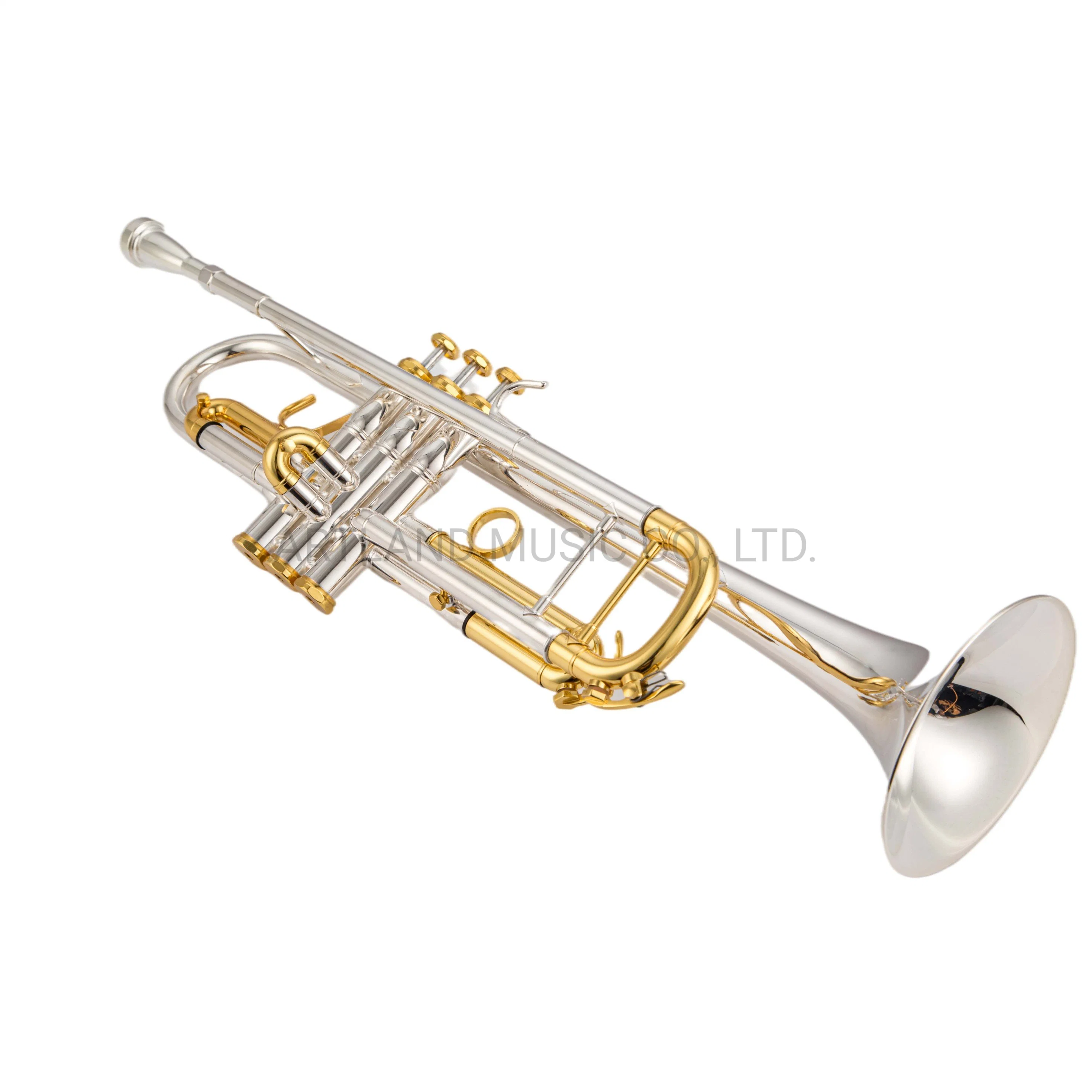 Trompeta Bach estilo plata con tapa dorada, incluye una boquilla 3c y 5c (ATR0275S).