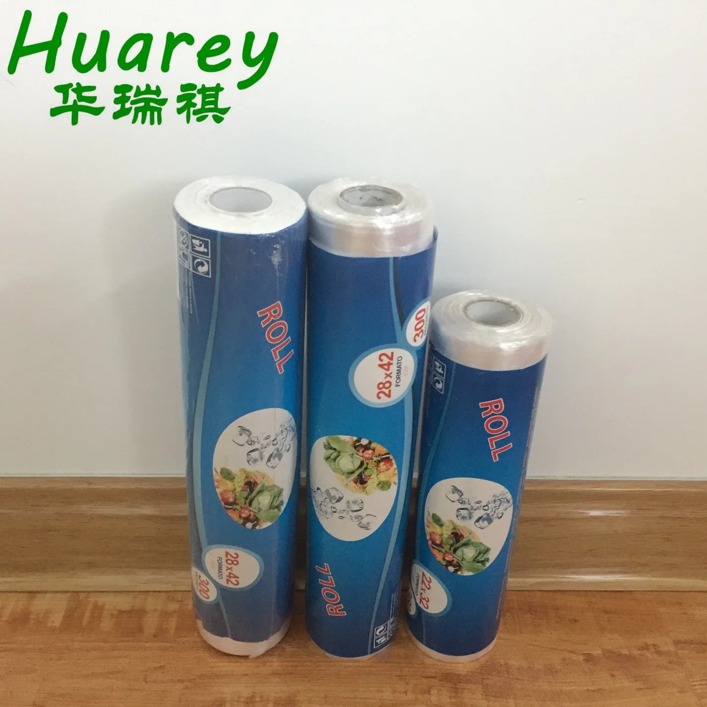 White HDPE LDPE Flat Roll Plastic Bag for Supermarket