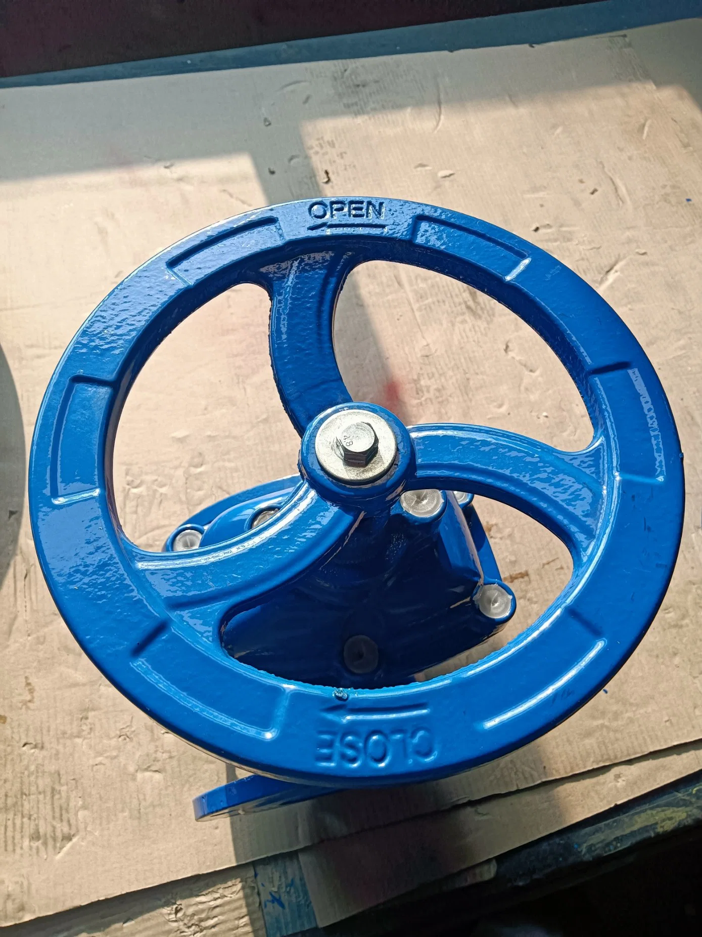 DN125 Water Gate Valve Brass Metal Seated Ductile Iron Body Flanged Ends