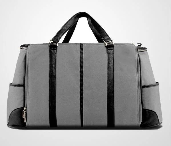 Duffel - Black & Grey Luggage Laptop Bag Sh-16050628