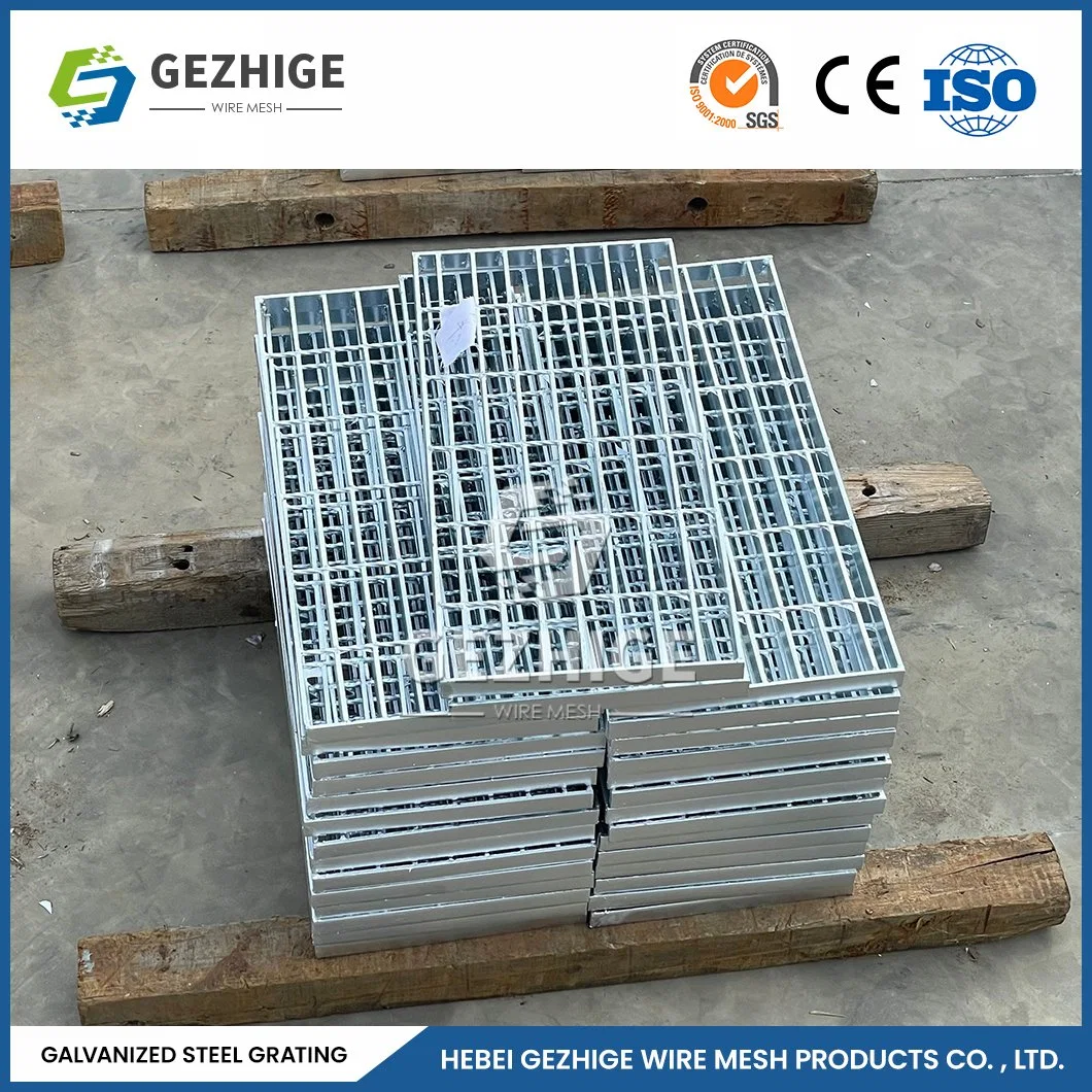 Gezhige Explosion-Proof Garden Grating Factory OEM Customized Serrated Stainless Steel Mesh Grating China 1/4"X3/16" mm Bearing Bar Gi Galvanized Steel Grating