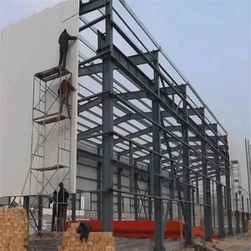 Structure préfabriquée en acier léger pour la construction personnalisée en métal préfabriqué Création d'un atelier de traitement de cadre de portail d'usine