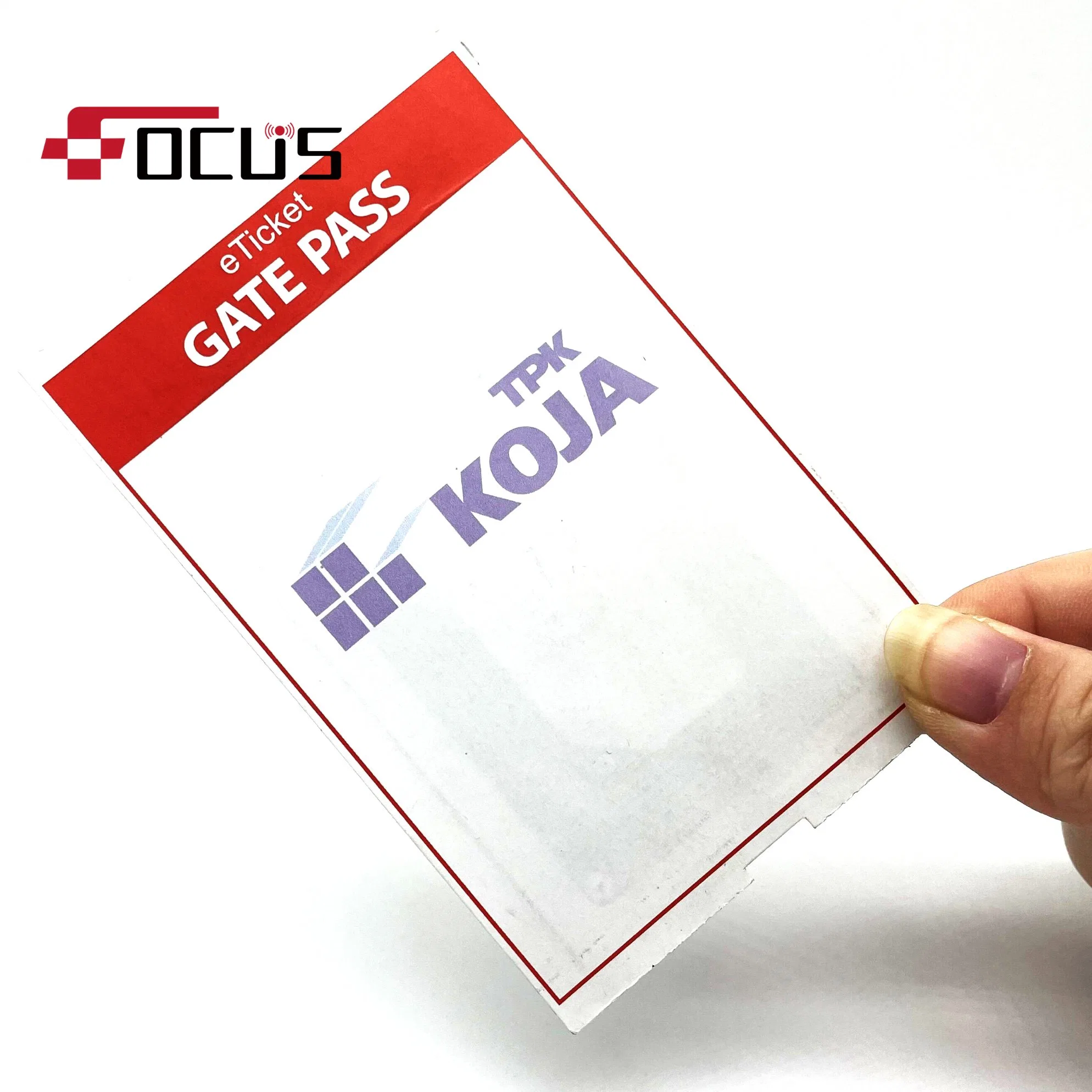 Cartão inteligente de papel RFID para Zoo com impressão personalizada de 13,56 MHz