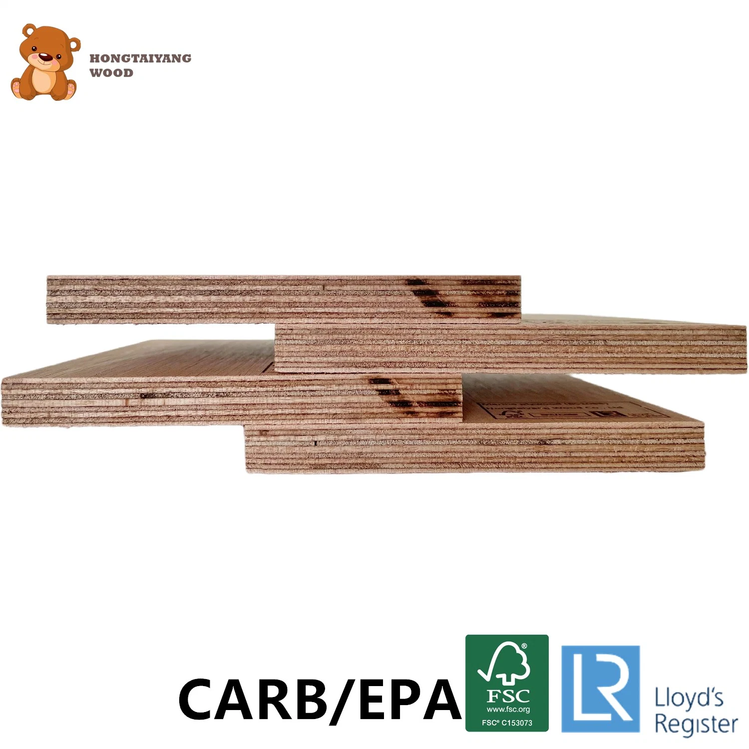 5mm Wholesale/Supplier Melamine Okoume Commercial Plywood Board Sheet with Fsc EPA Carb