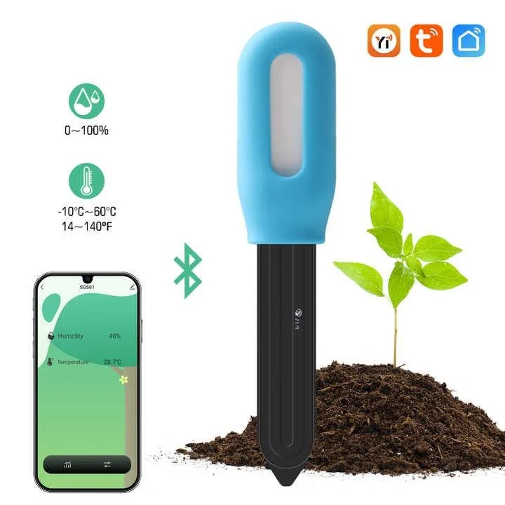 Bluetooth Soil Temperature & Humidity Tester Soil Moisture Meter with APP Control
