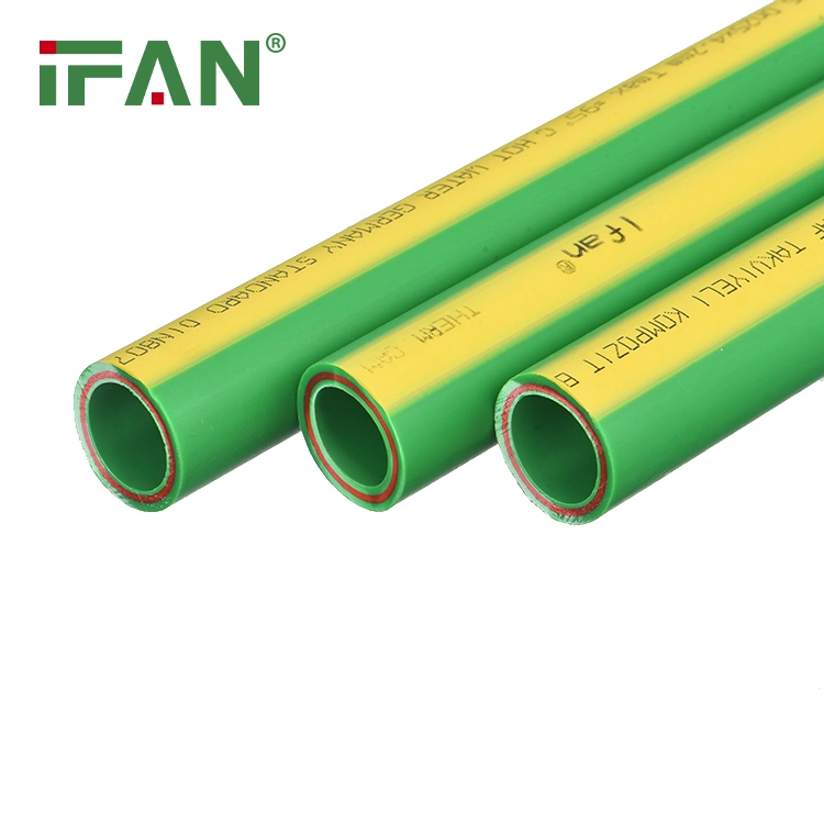 IFAN Wholesale/Supplier Green 20 PPR Pipe 110mm-PN25 plástico Fibra de vidrio Tubería PPR