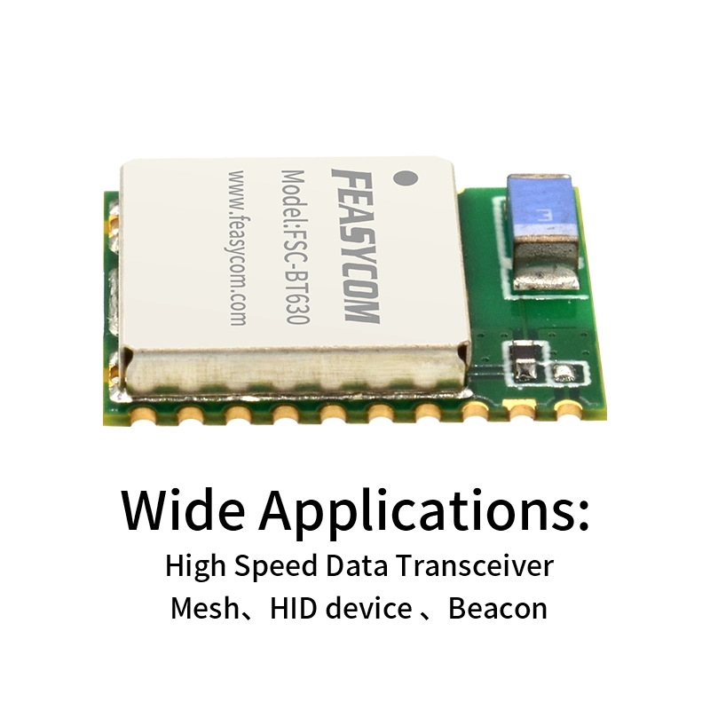 Feasycom FSC-BT630 Nordic Nrf52832 Small Wireless Low Energy Bluetooth 5.2 BLE Module for Data Transmission & Mesh Network