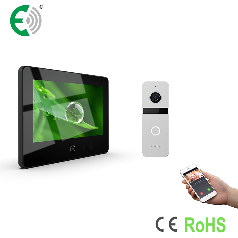 7" UTP/IP WiFi Video Doorphone Suppot Quad Video Recording