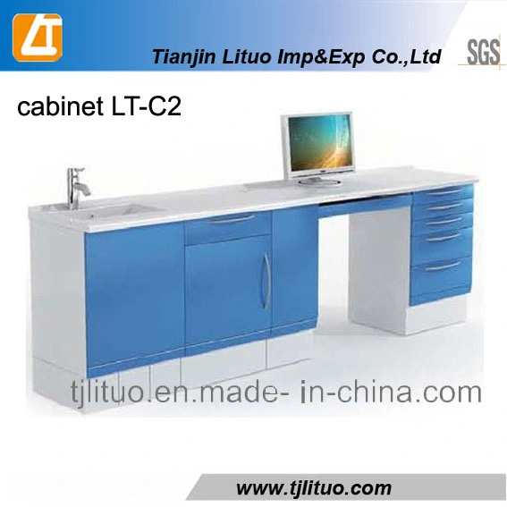 Good Quality Metal Steel Corner Type Dental Cabinet