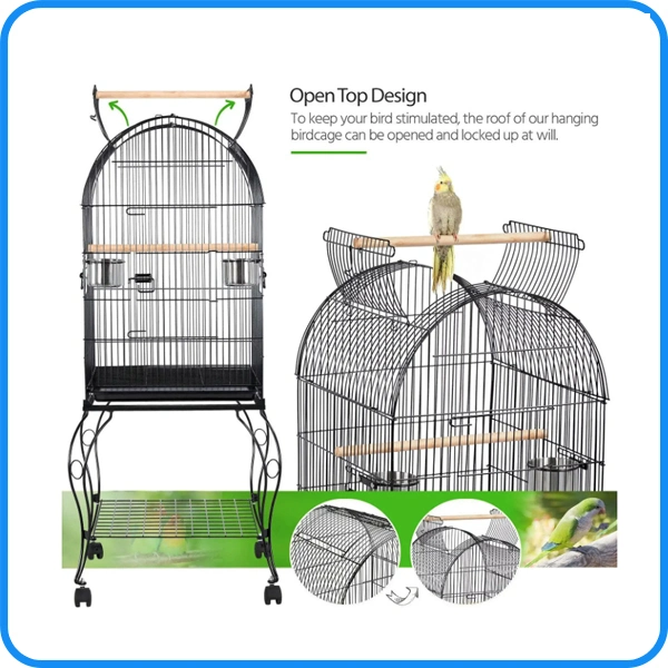 Factory Pet Product Supply Bird Cage Large Parrot Cage