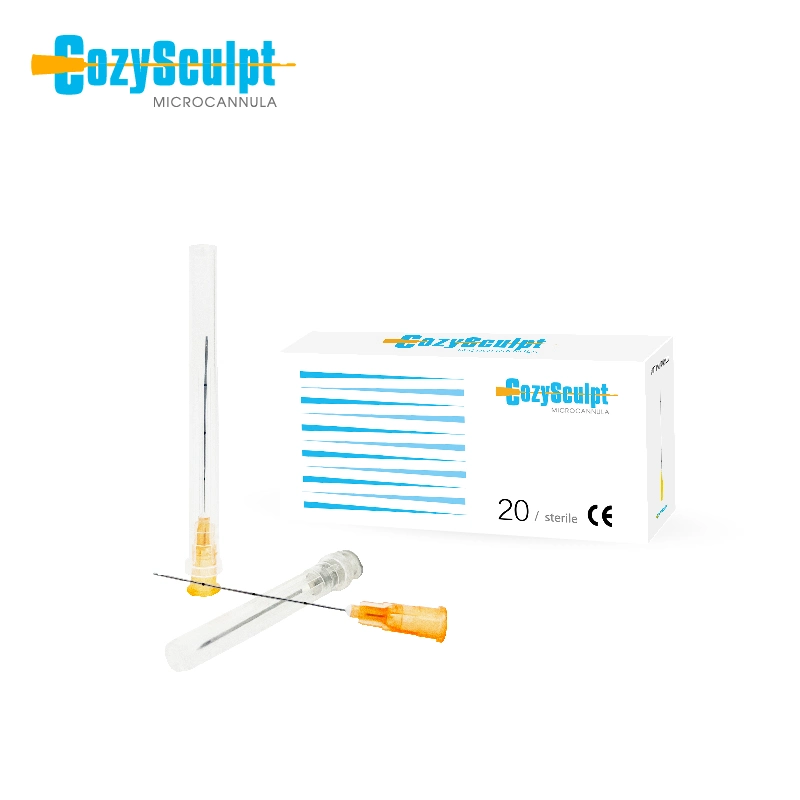 Cozysculpt Elasty Disposable Plastic Dermal Filler Micro Cannula Blunt Tip Needles for Injection