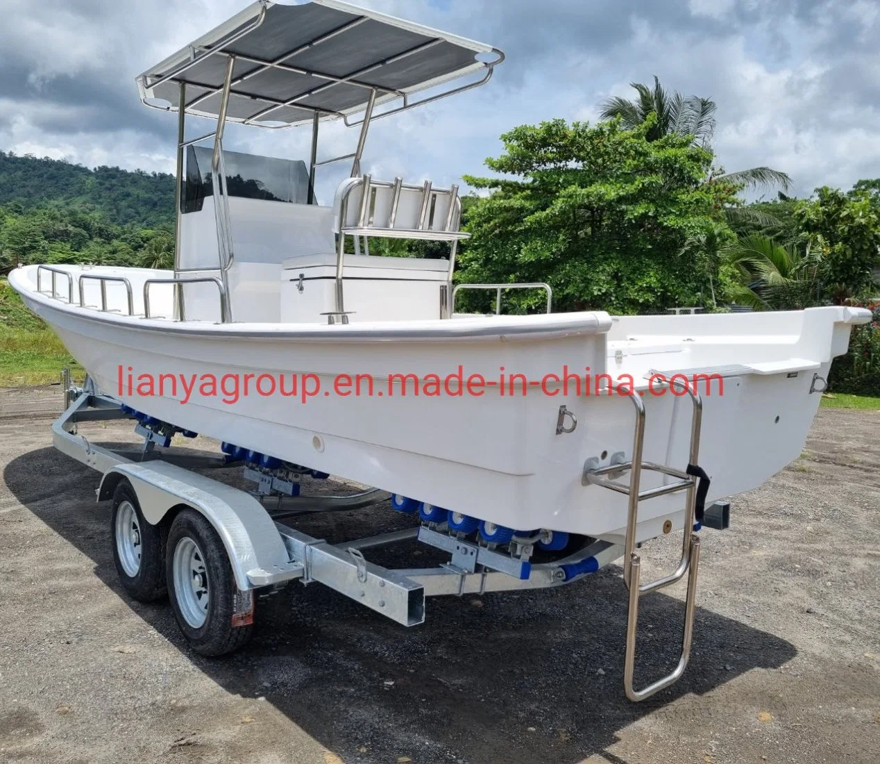 Liya 7.6meter Fiberglass Fishing Boats Fiberglass Hull Passenger Boat