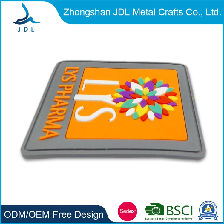 Garment Accessories Customized PVC Patches 3D Silicone Rubber Label