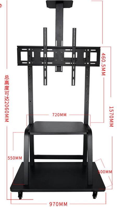 Stainless Steel Adjustable LCD TV Rack Wall-Mounted Home Display Bracket Television Stand