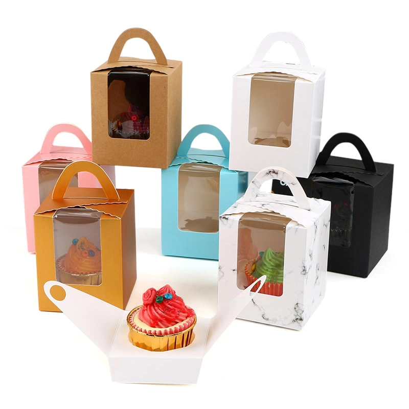 Customized Kraft/Corrugated/Cardboard Paper Small Cake Food Packing Gift Paper Box